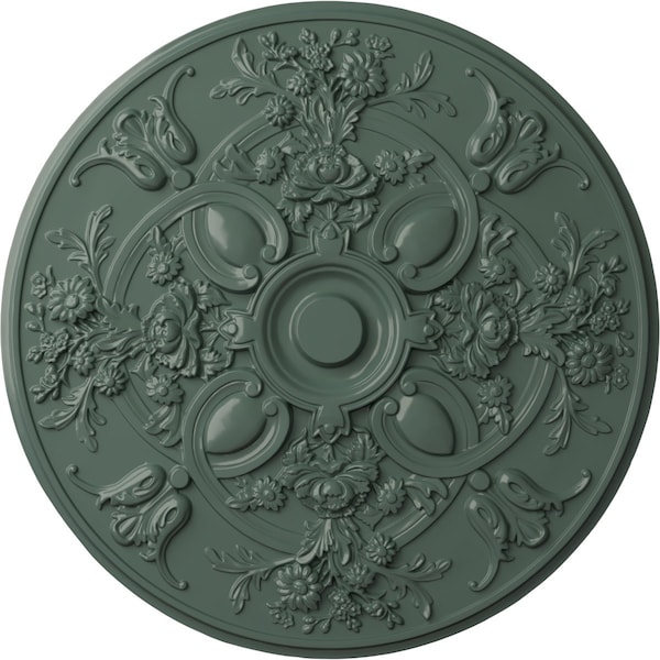 Ekena Millwork Baile Ceiling Medallion (Fits Canopies up to 6"), Hand-Painted Cloud Burst, 31 1/4"OD x 2 1/4"P CM31BACBF - main